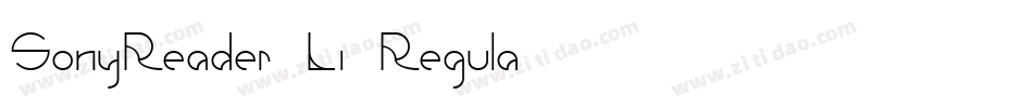 SonyReader Li Regula字体转换